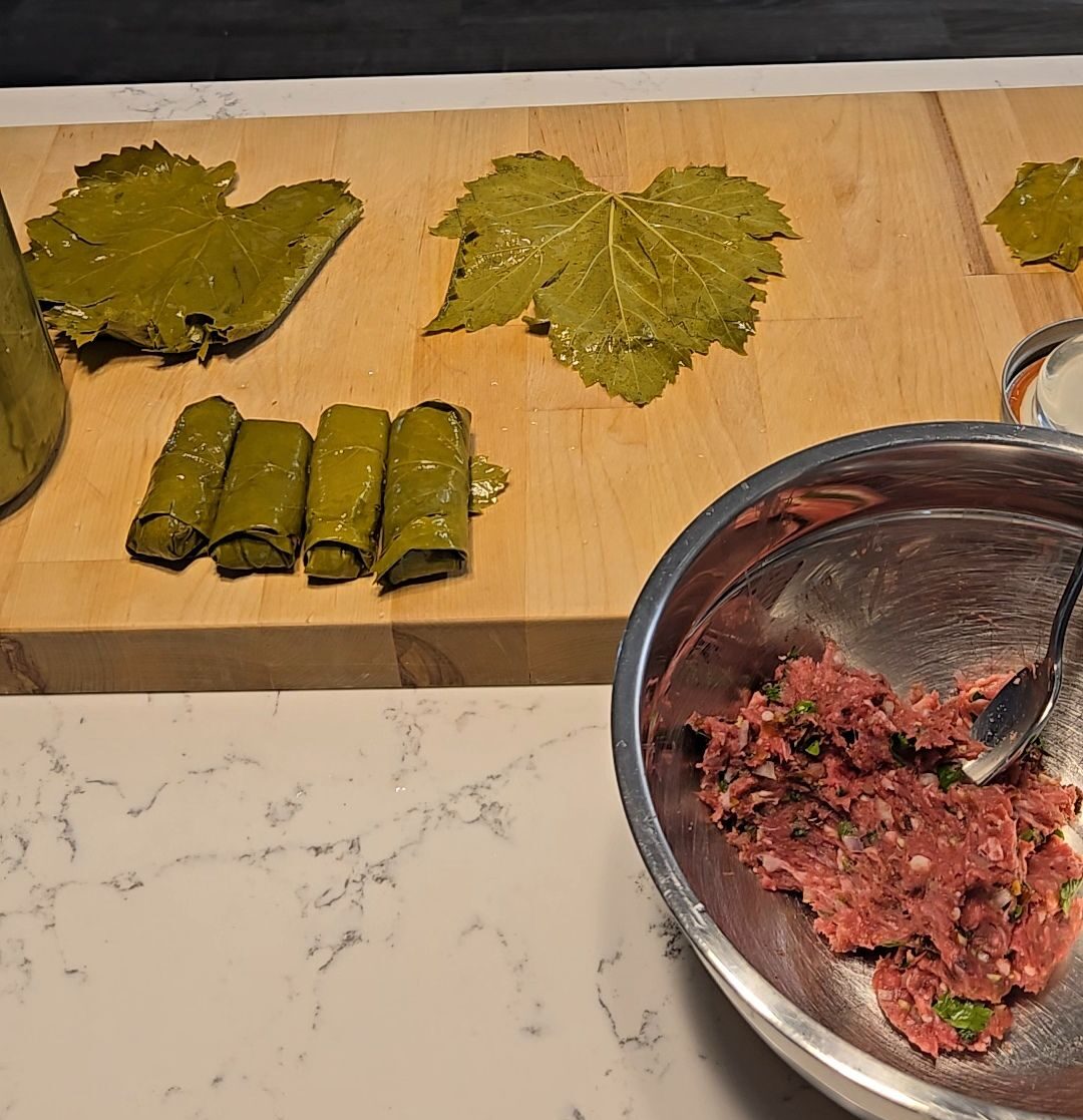 Lamb, Date, and Warm Spice Dolmas